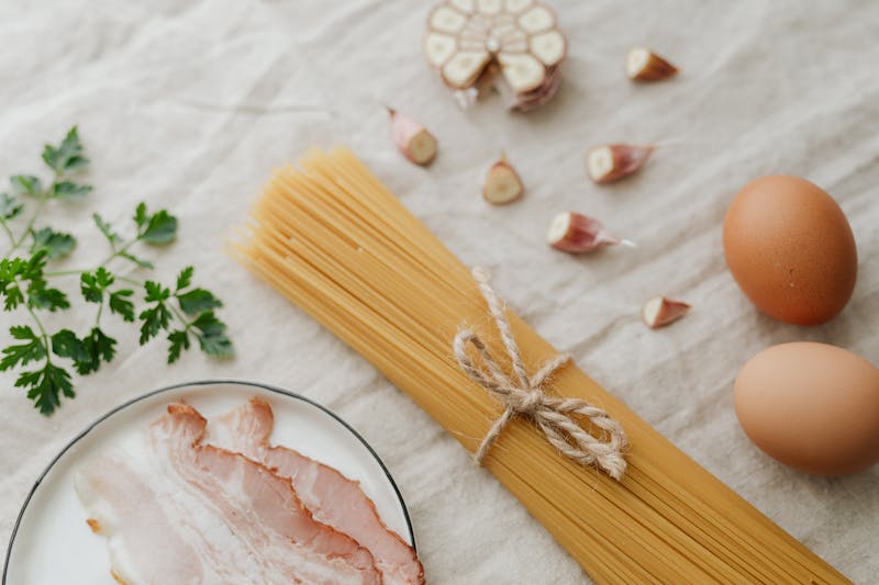 Creamy Carbonara pasta dish
